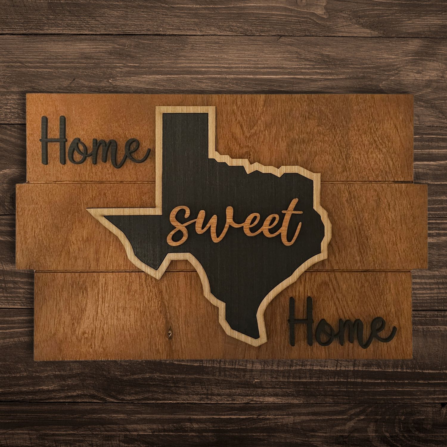 Rustic Home Sweet Home Silhouette Sign