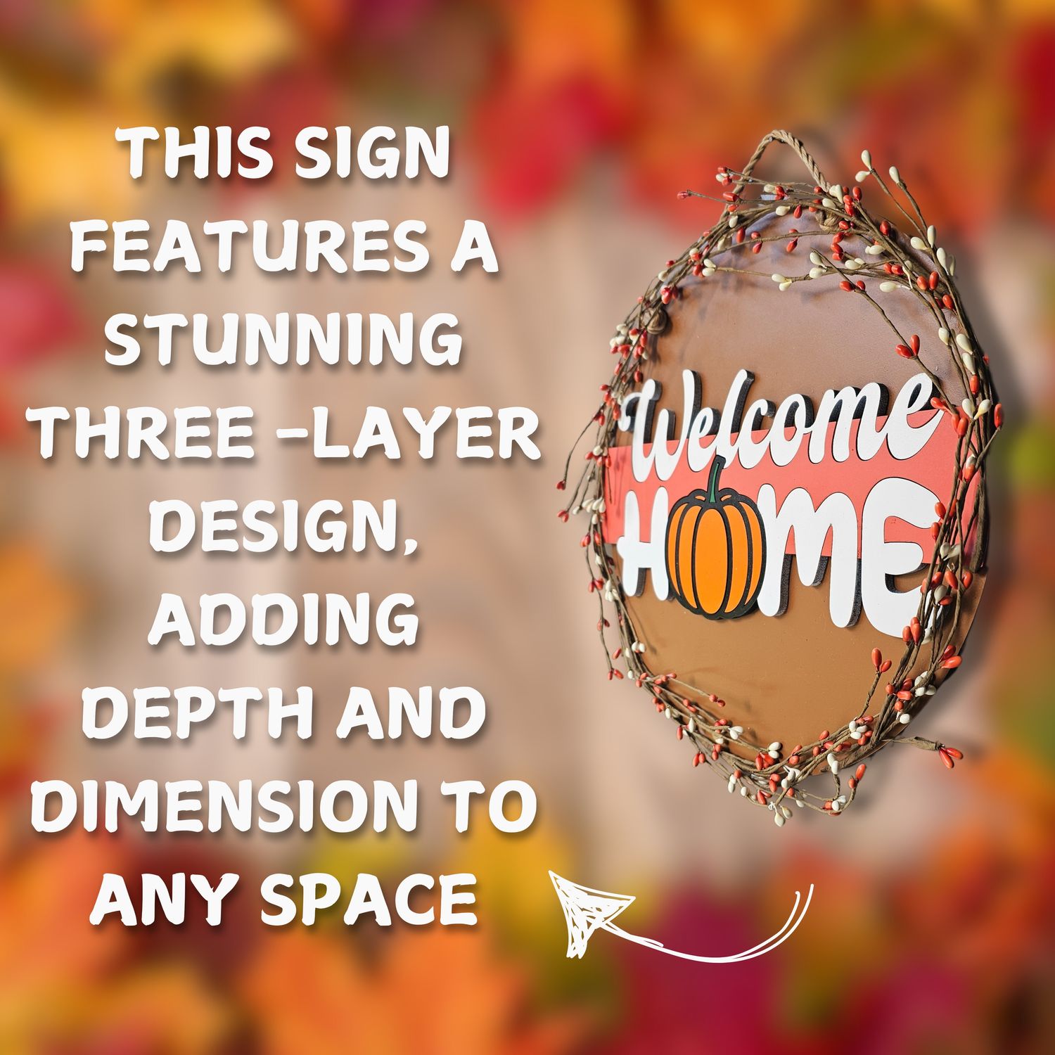 Pumpkin Seeds Welcome Sign