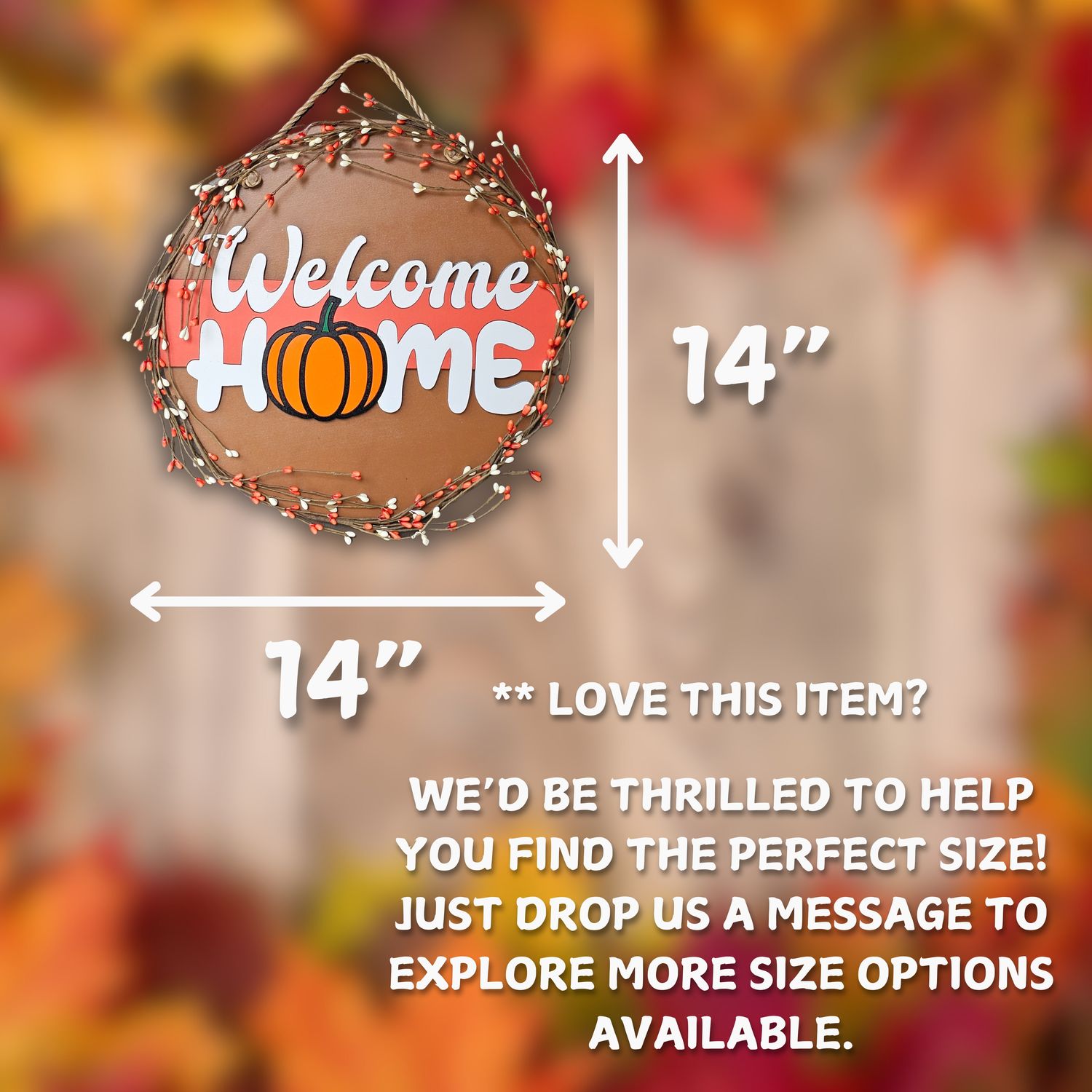 Pumpkin Seeds Welcome Sign