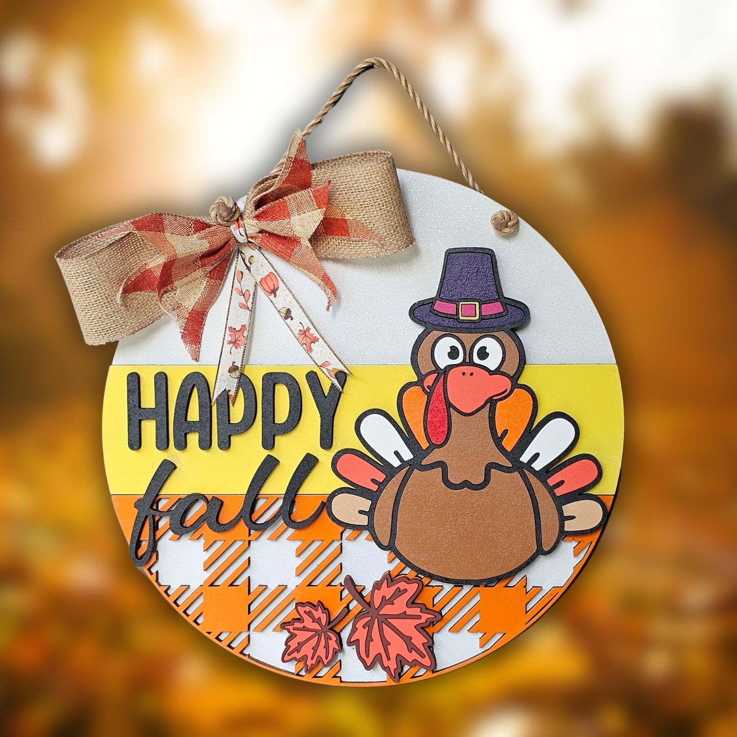 Turkey Fall Door Sign