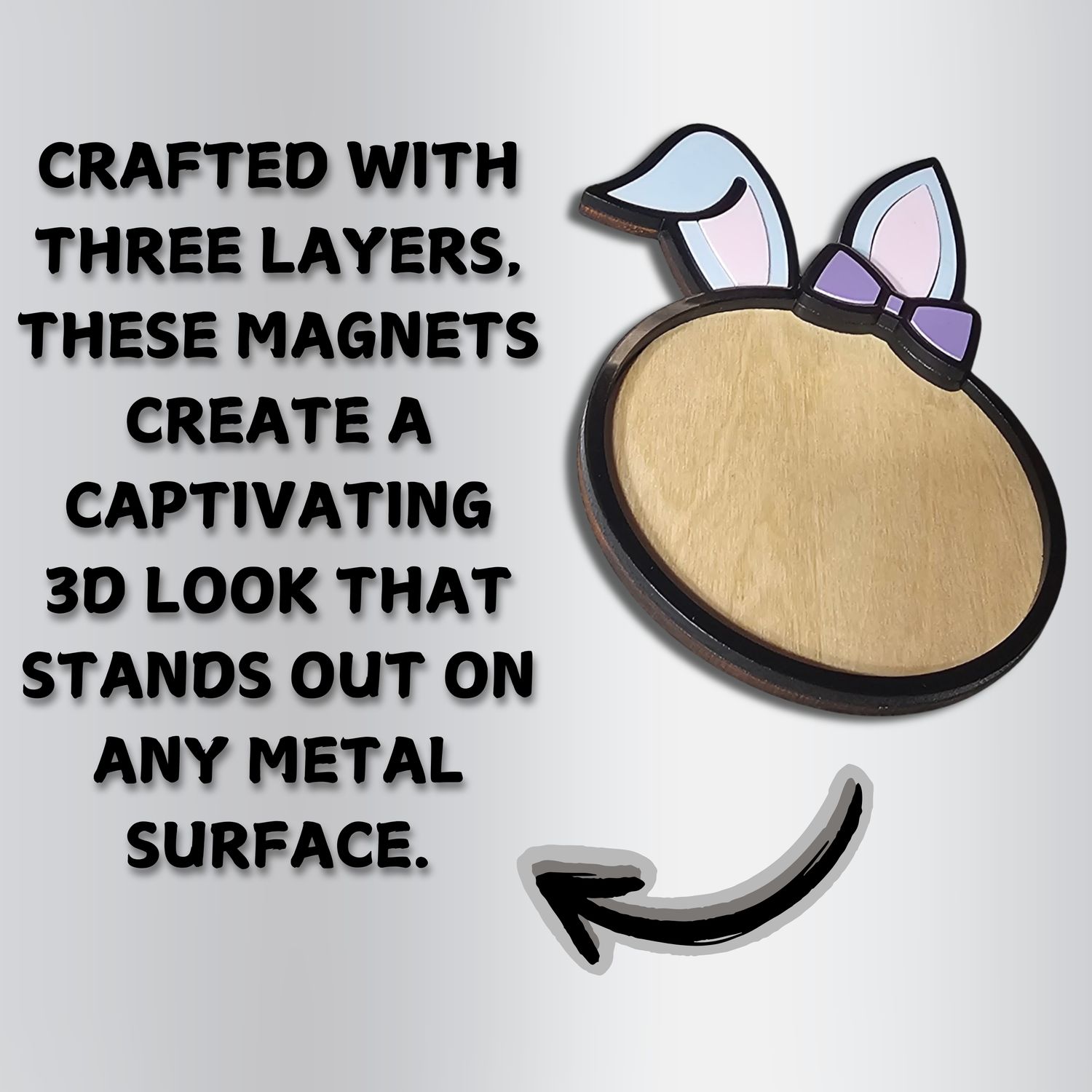 Bunny Ears Fridge Magnet