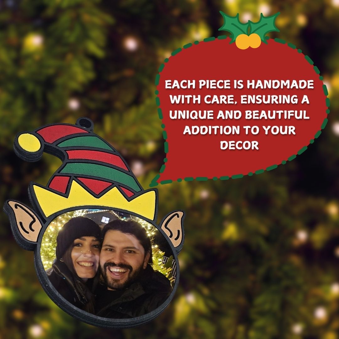 Wooden Elf Hat Ornament