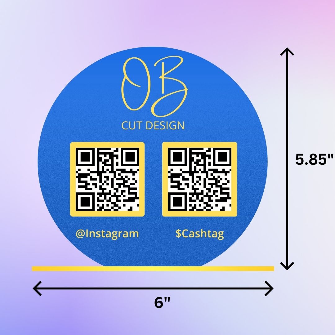 Circular QR Code Display Sign