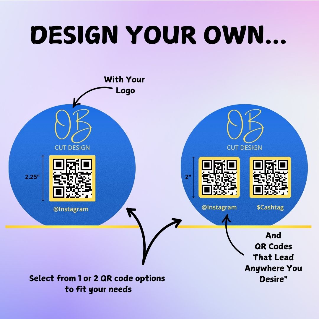 Circular QR Code Display Sign