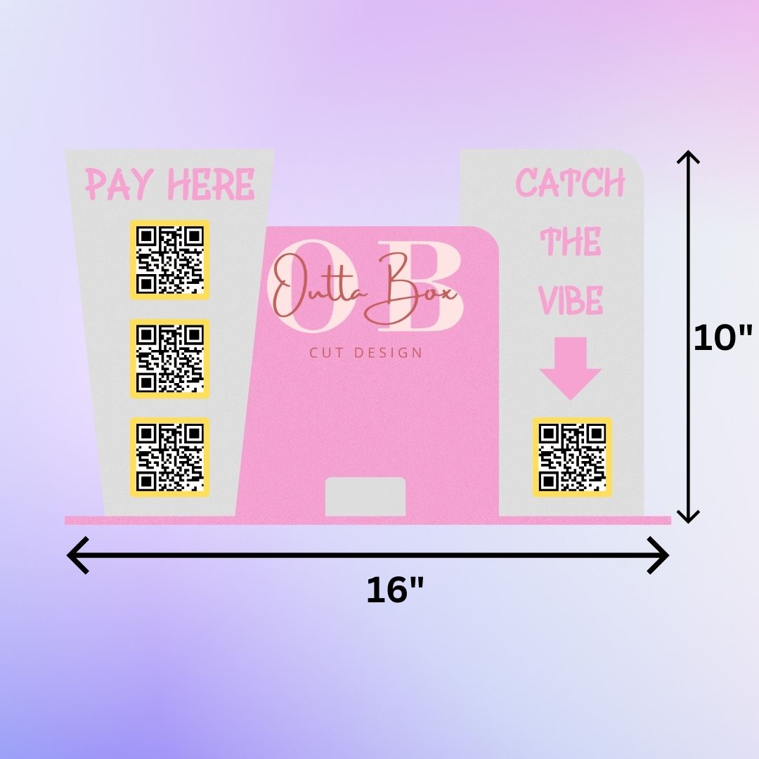 Multi Panel QR Code Display Sign