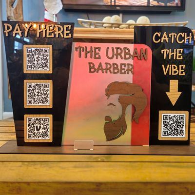 Multi Panel QR Code Display Sign