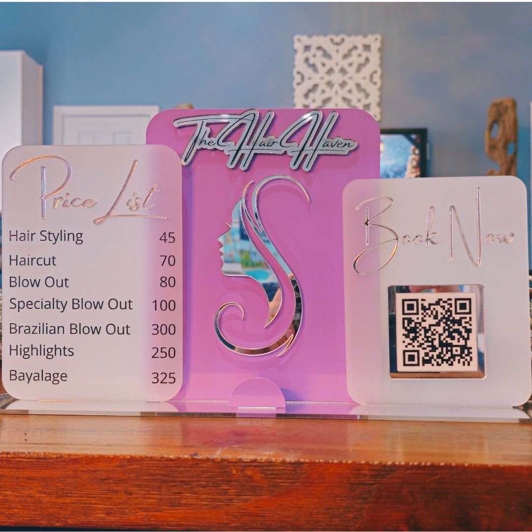 Multi Panel Rectangular QR Code Display Sign