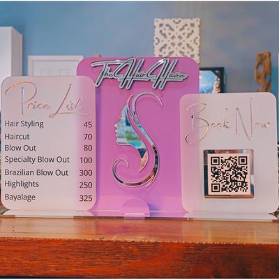 Multi Panel Rectangular QR Code Display Sign