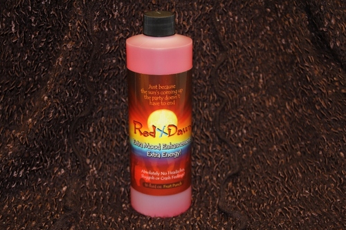 Red Dawn Extra Mood Enhancement Drink.  16 0z. Fruit Punch