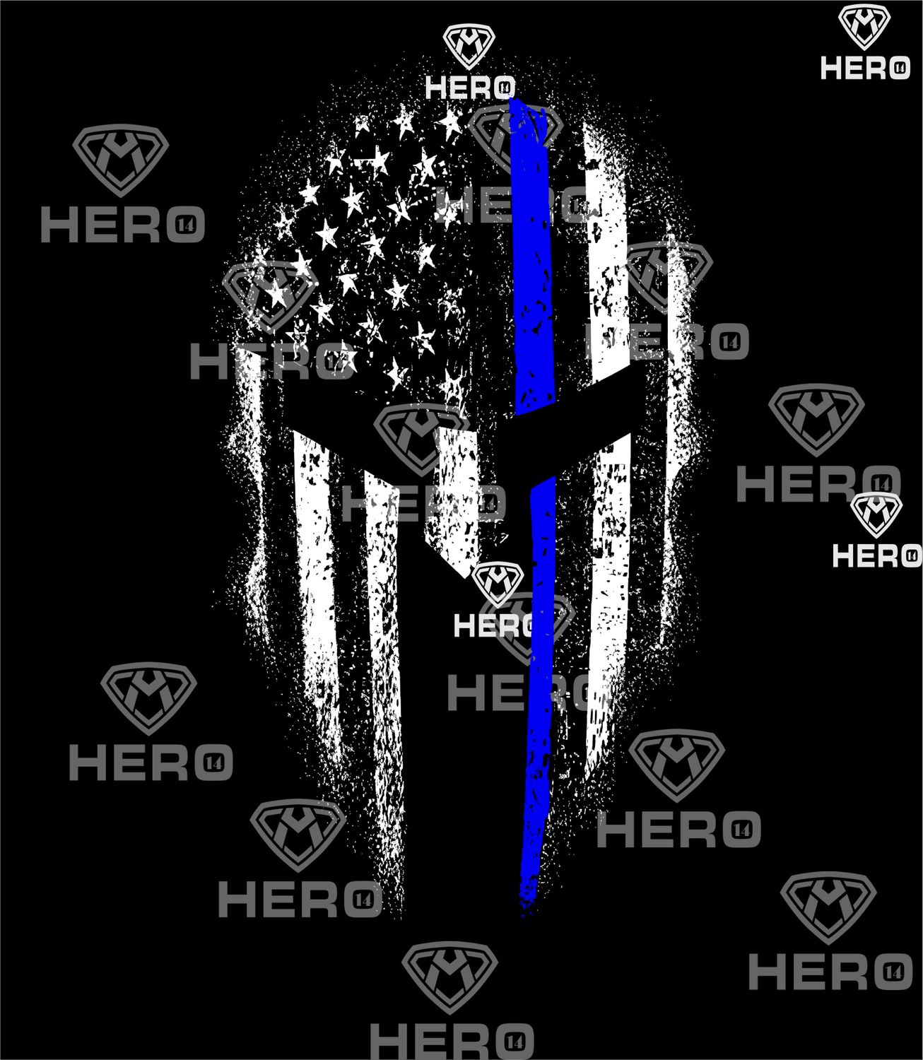 Blue Spartan Logo Helmet face, Patriotic Spartan Flag Digital download file