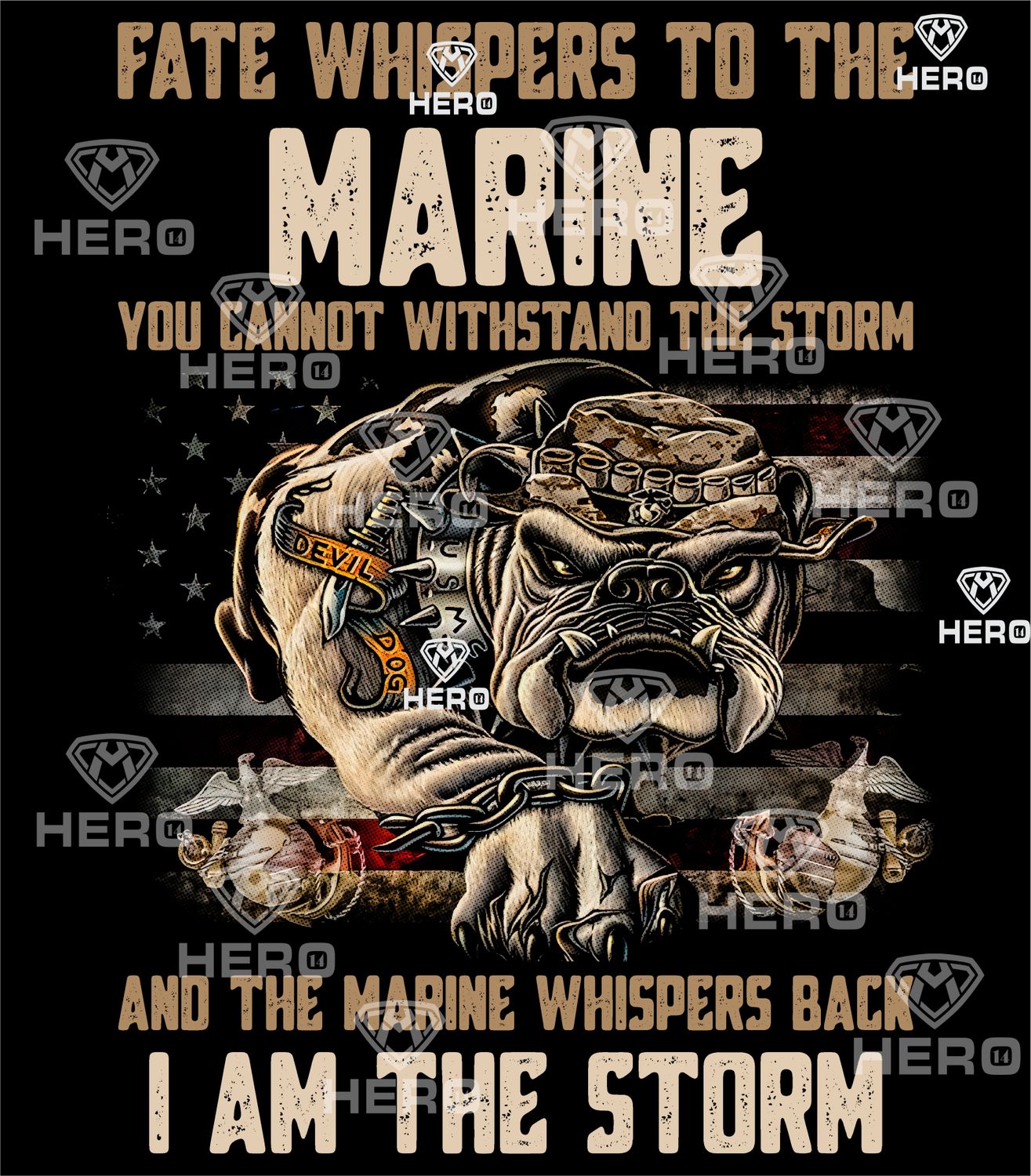 Marines Vintage shirt gift idea I am the Storm as a Marine, Bulldog Marine Digital download file