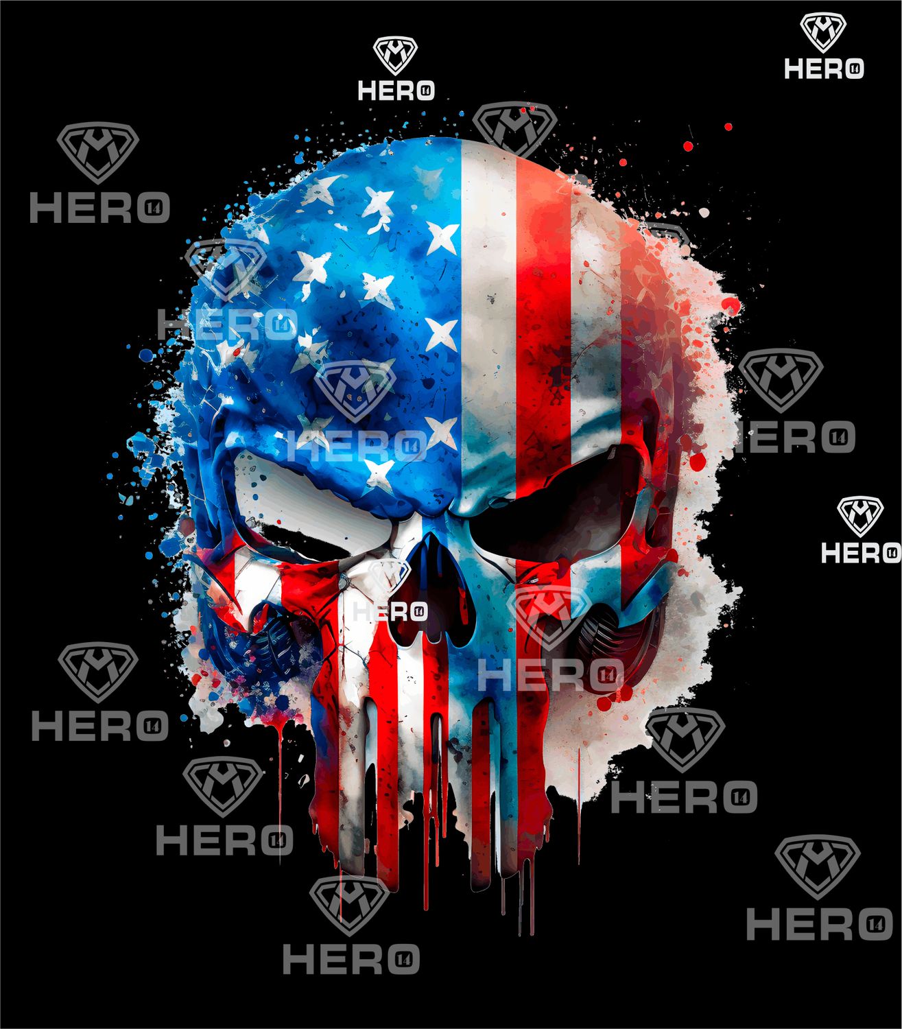 The Punisher Patriotic USA style Digital download file