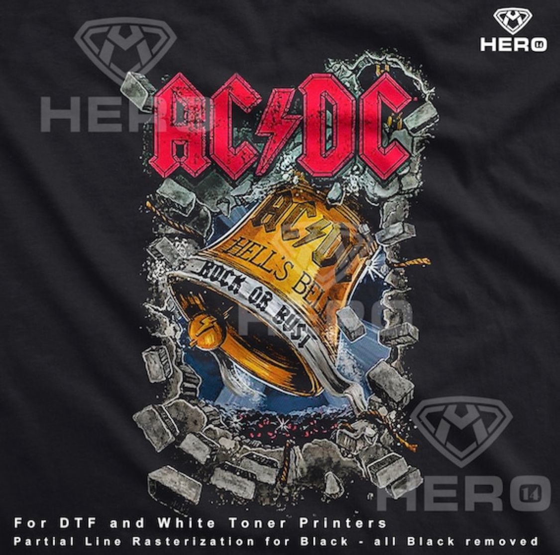 ACDC Hells Bells Rock band legend Digital download file