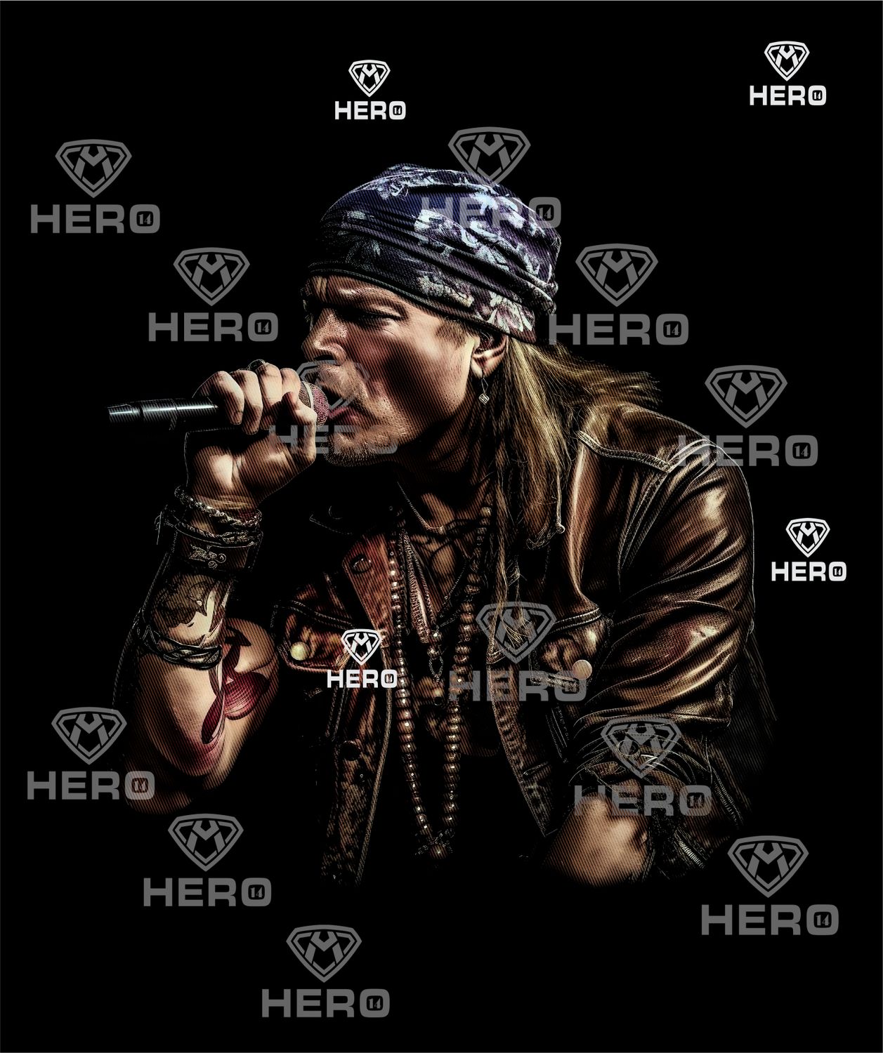 Axl Rose Rock legend portrait Digital download file