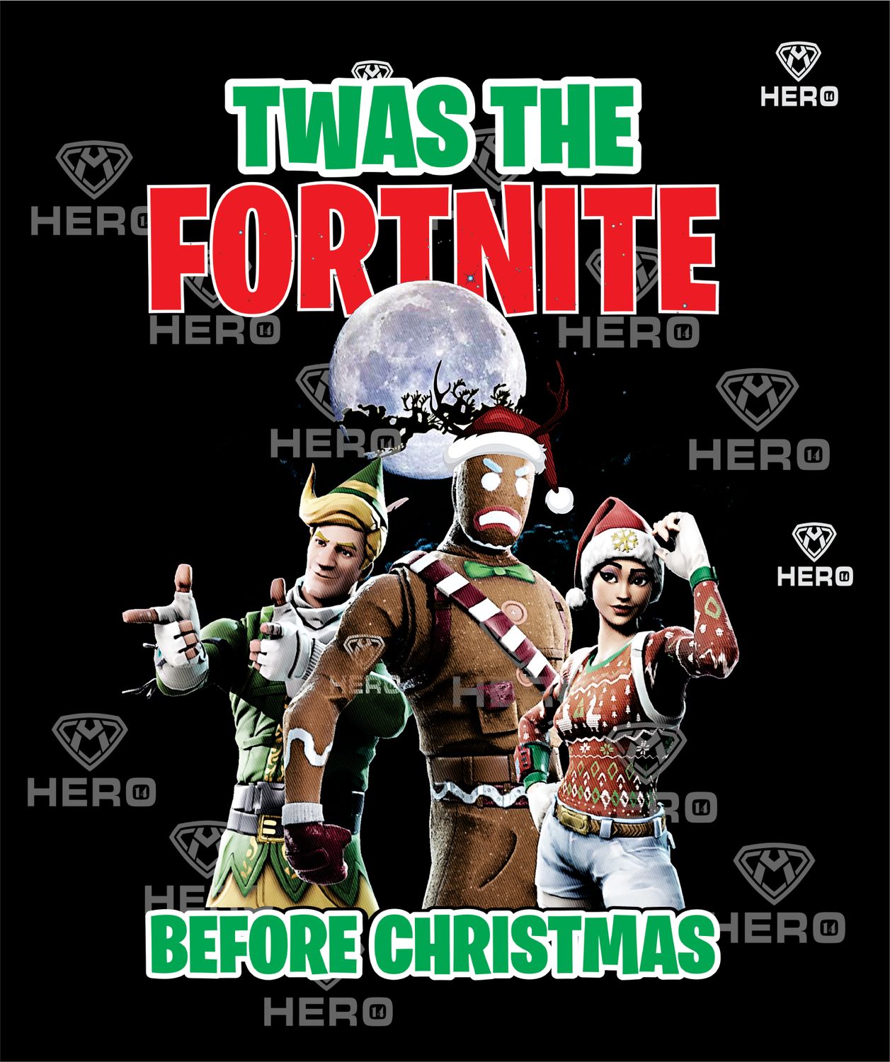 Fortnite Christmas Character fun Digital download file