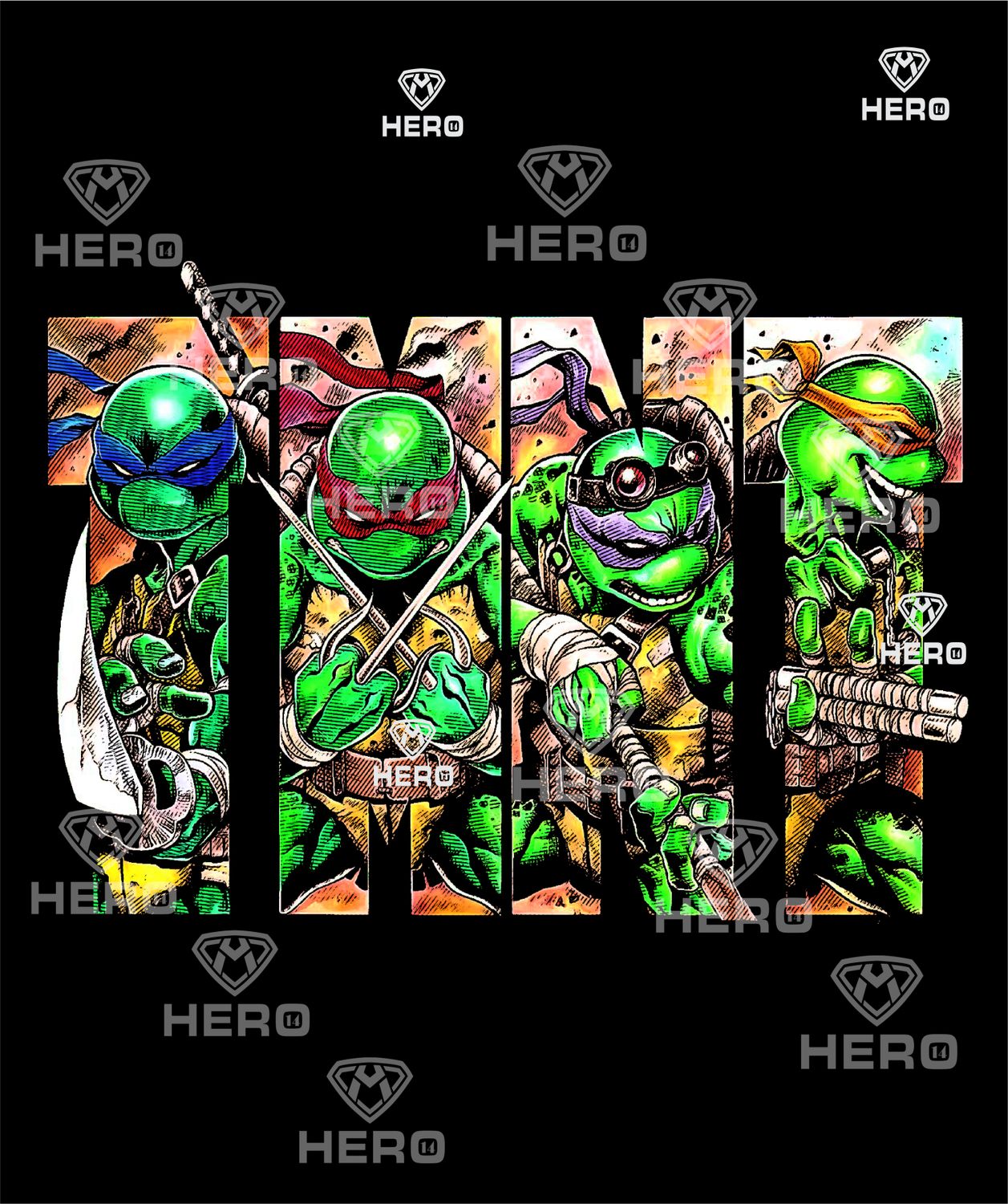 Teenage Mutant Ninja Turtles fun kids shirt idea Digital download file