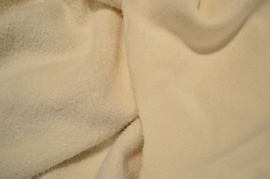 Front and Back of Organic Heavy Bamboo Cotton Fleece