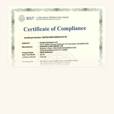 IONIC Refresher RoHS Certificate-754