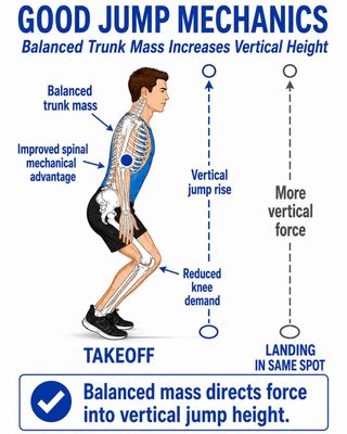 Jumping Mechanics: Trunk Mass, Takeoff Velocity and the Forward-Drifting Jump [2026-10-18 07:00]