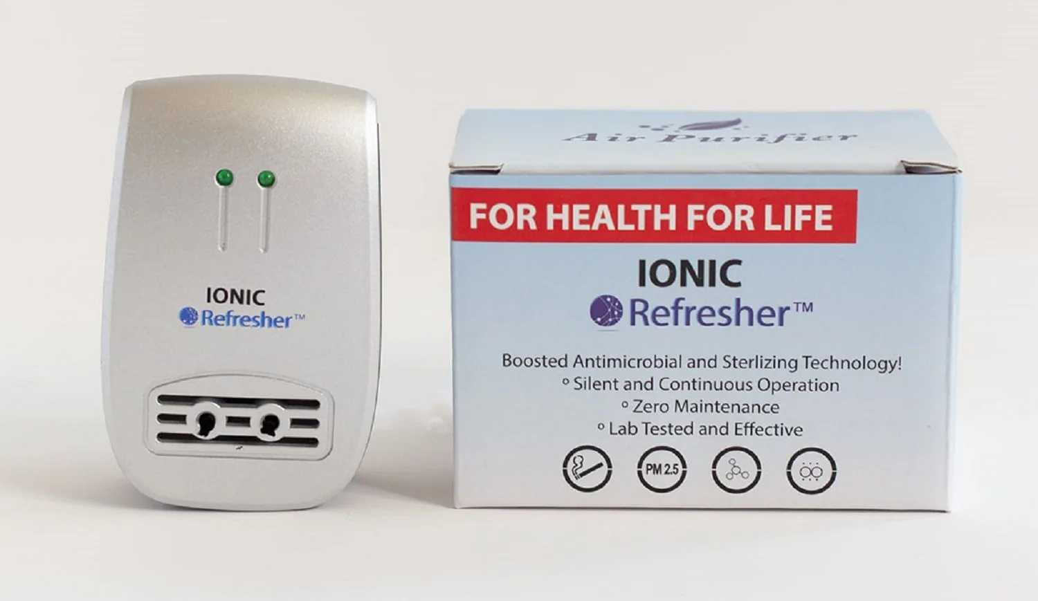 IONIC Refresher plugged into bathroom outlet