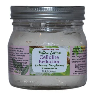 Tallow Lotion Cellulite Reduction 16 oz