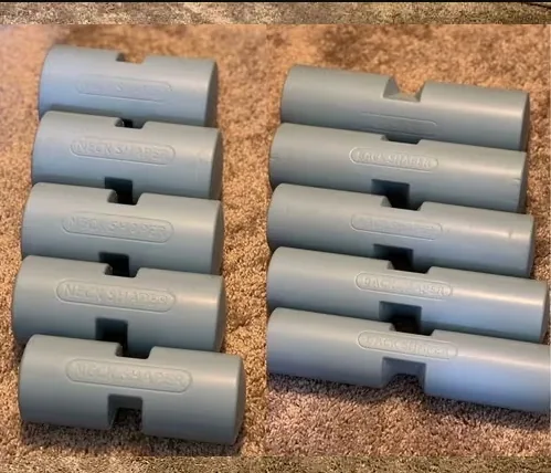 Soft light blue foam rollers