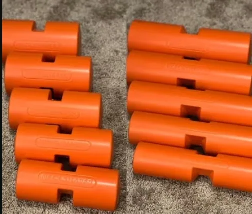 Medium orange foam rollers