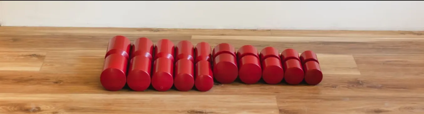 Firm density foam roller collection in maroon