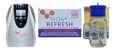 Ozone Water Sterilizer Food and Enema Prep Kit with Tri-Oxy FRESH and Tri-OXY Refresh