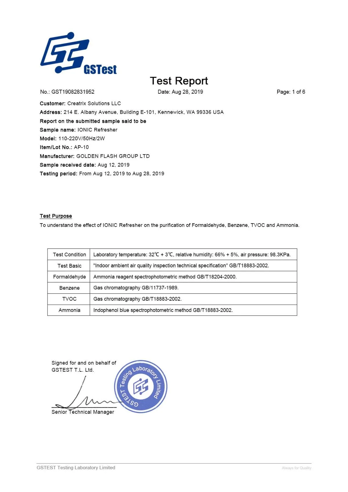 Ionic Refresher Natural Bacteria Test_Page 1