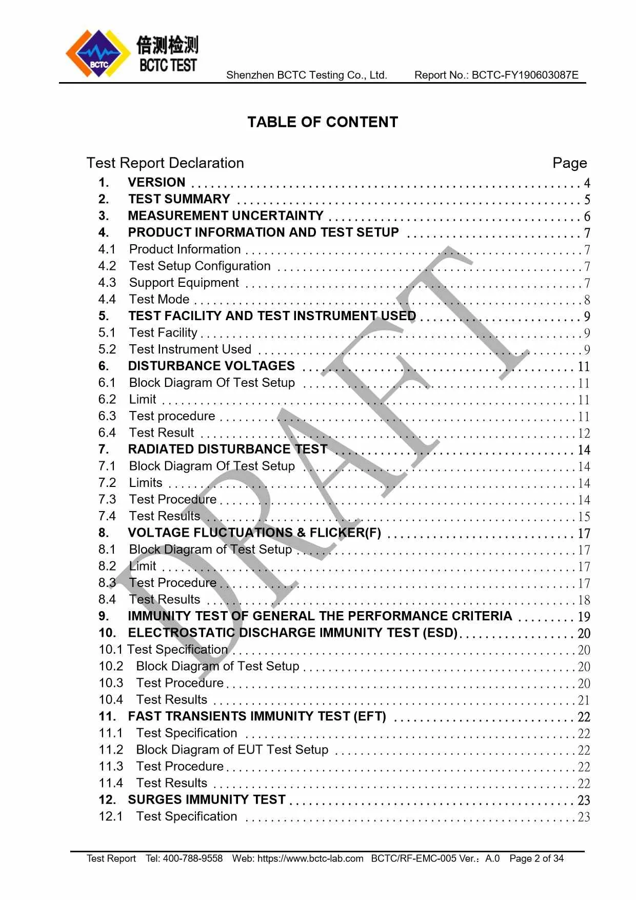 Tri-Oxy Ozone Diffuser Test Report Page 2