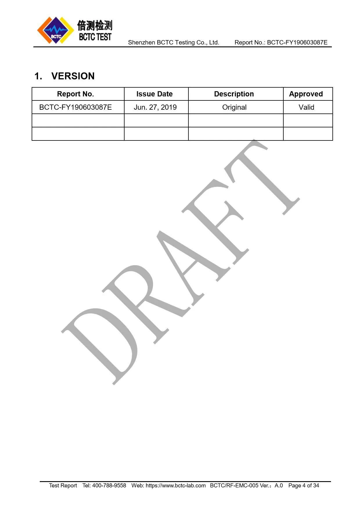 Tri-Oxy Ozone Diffuser Test Report Page 4