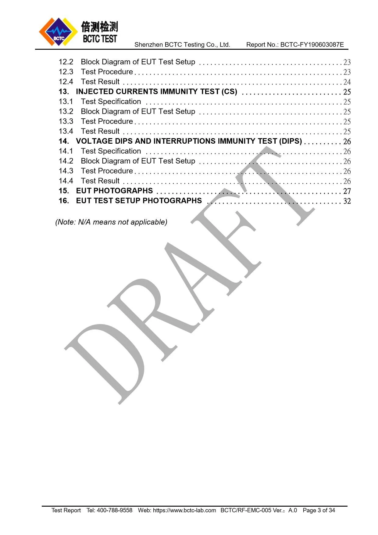 Tri-Oxy Ozone Diffuser Test Report Page 3