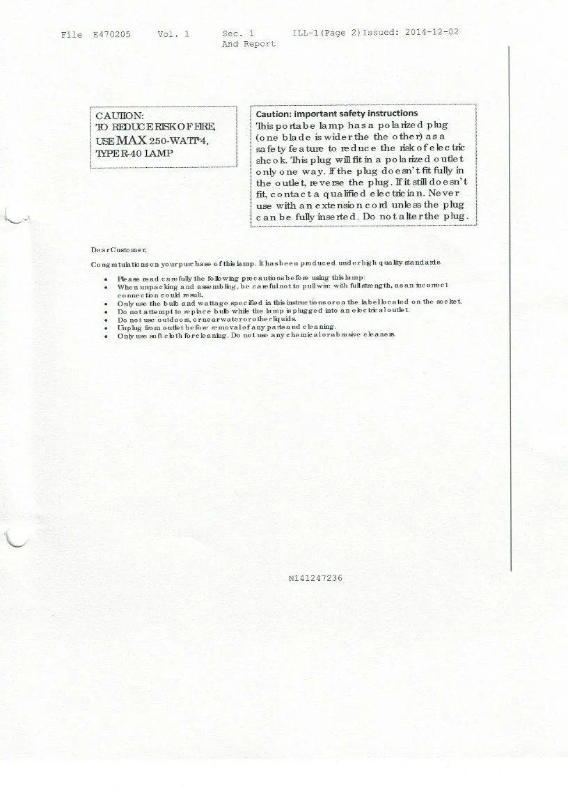 Sauna Fix UL Listing report (File E470205) page 7 of 8