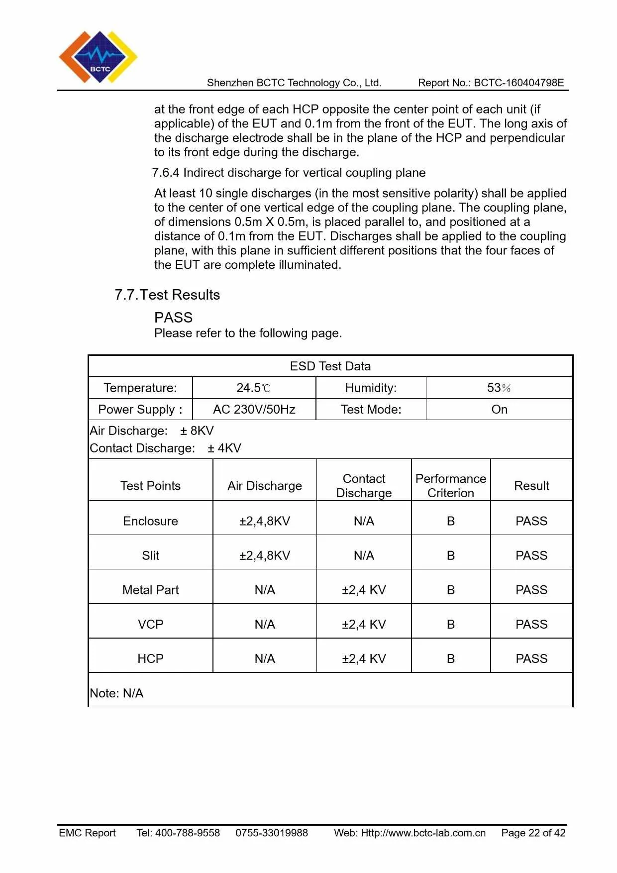 Tri-Oxy FRESH EMC Report Page 22