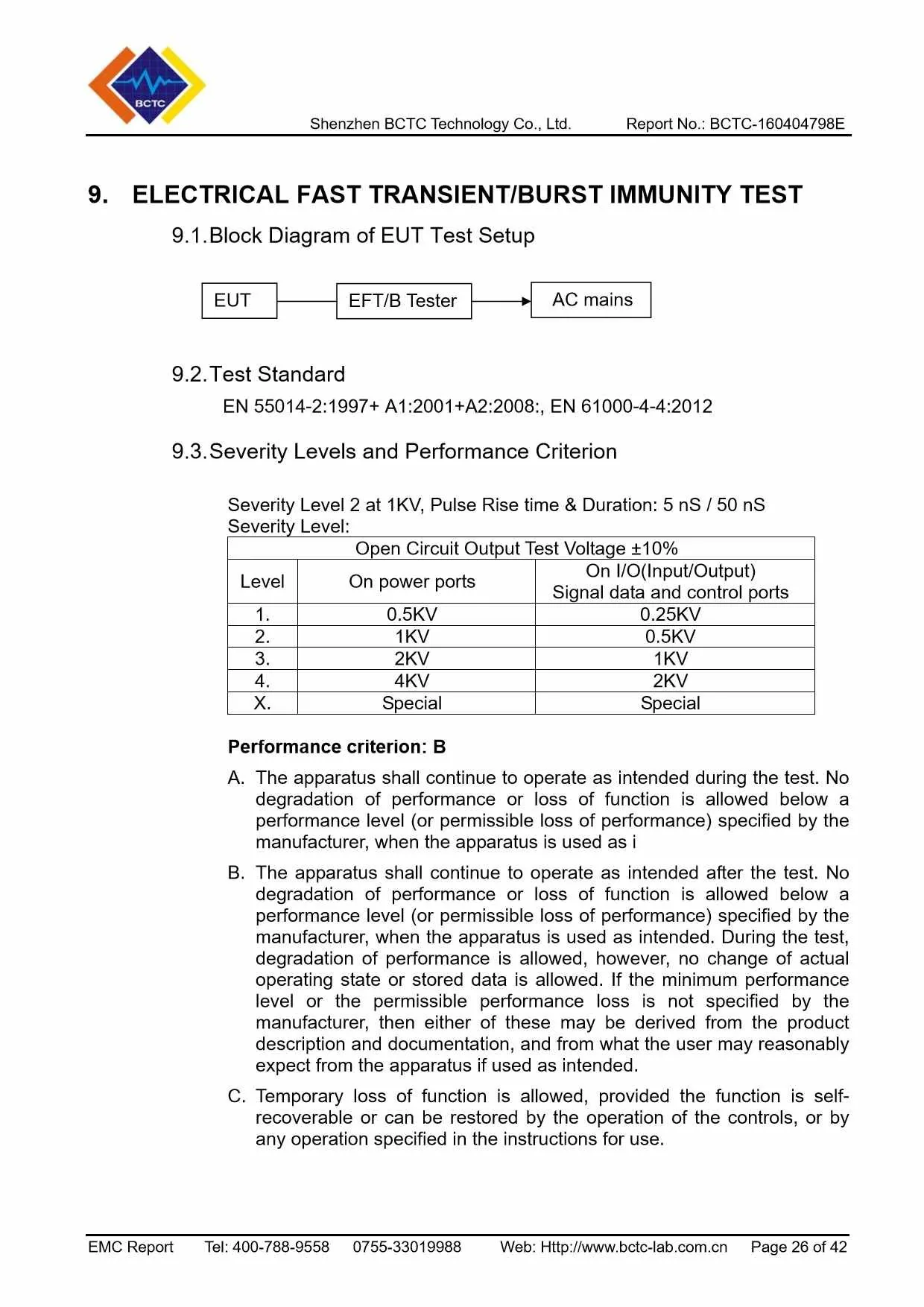 Tri-Oxy FRESH EMC Report Page 26