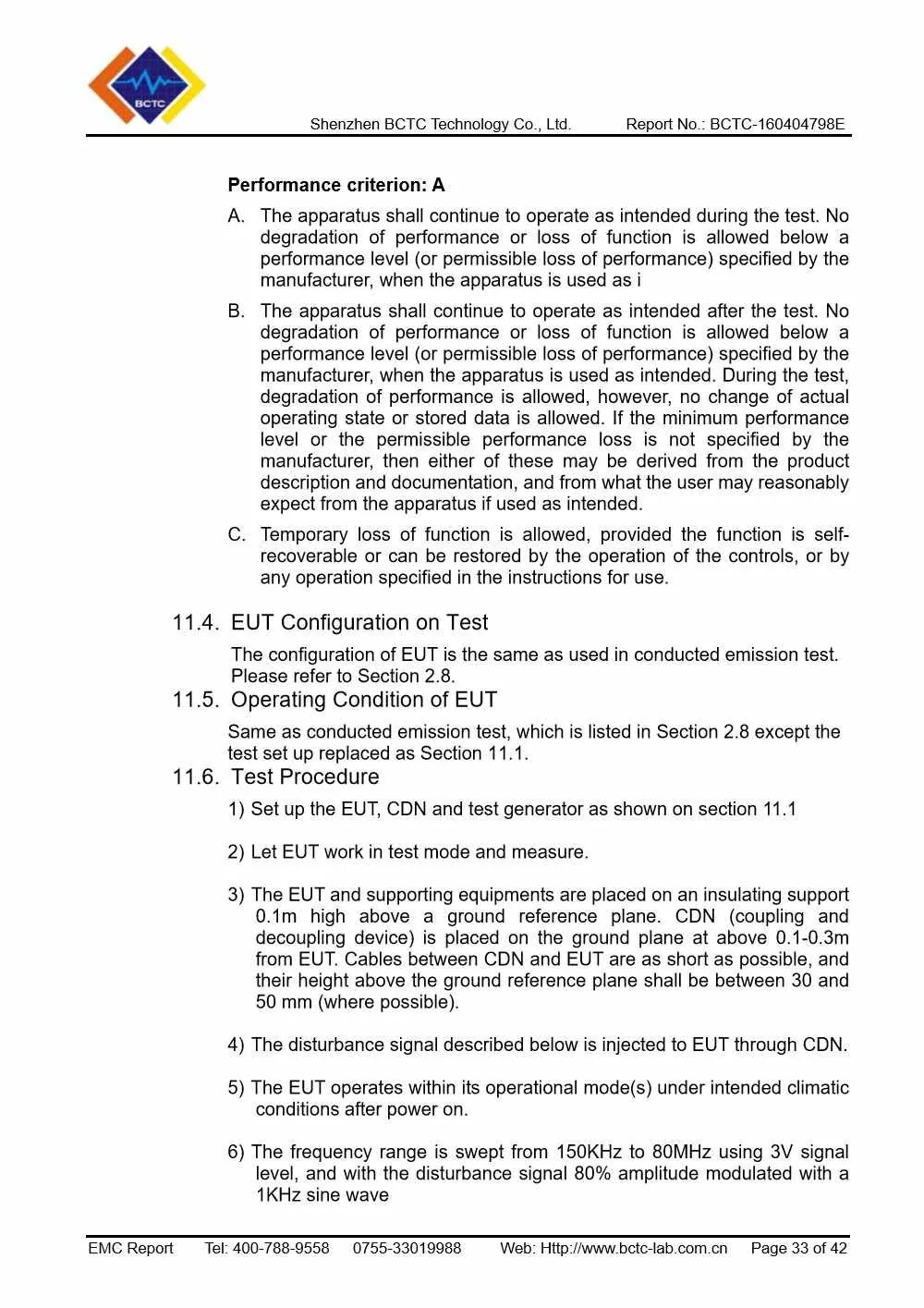 Tri-Oxy FRESH EMC Report Page 33