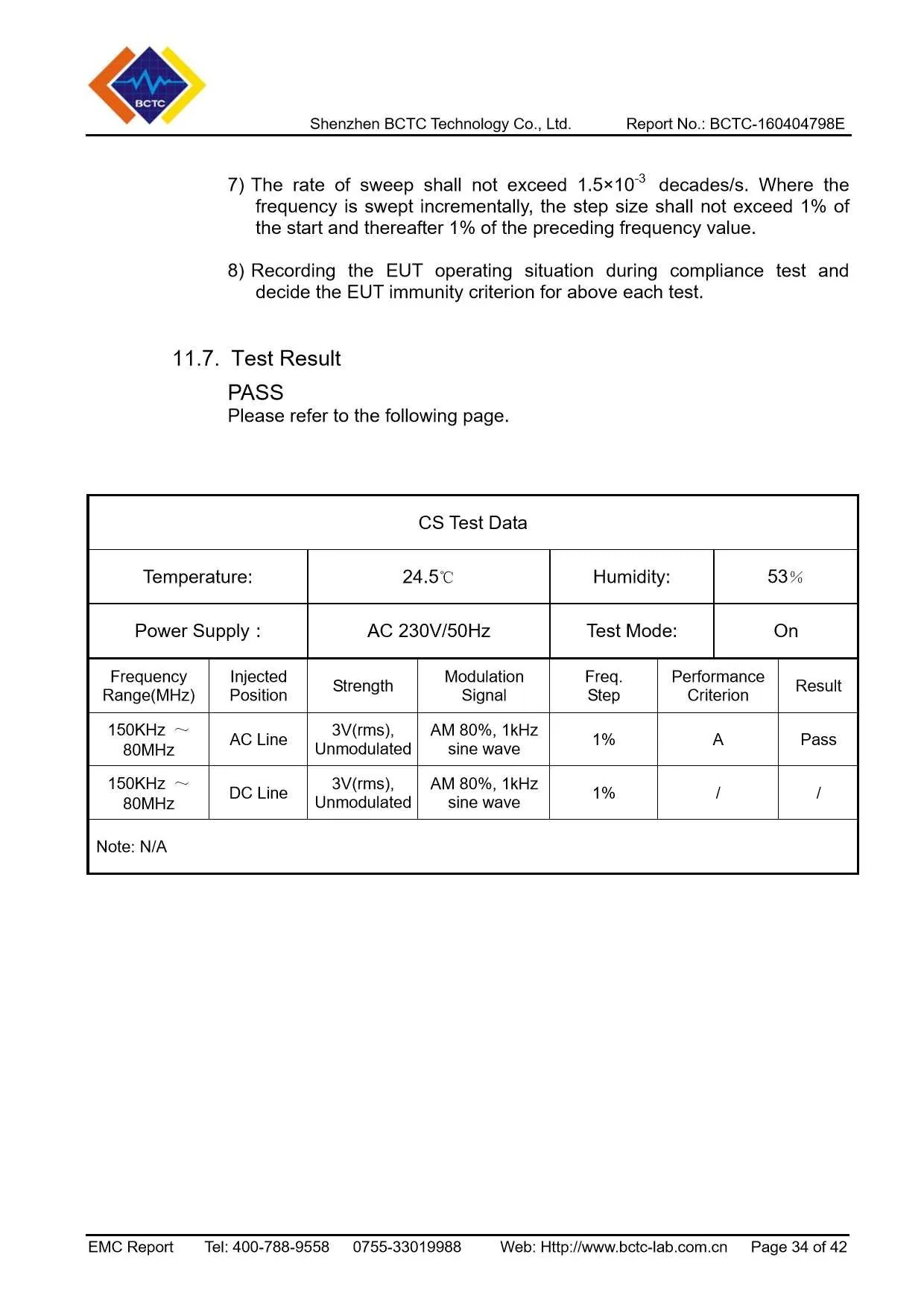 Tri-Oxy FRESH EMC Report Page 34