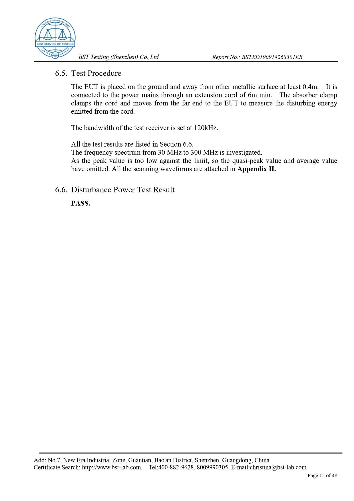 Ionic Refresher EMC Report Page 15