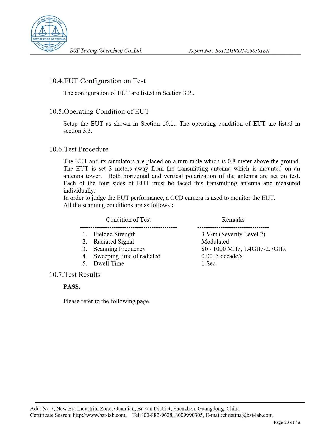 Ionic Refresher EMC Report Page 23