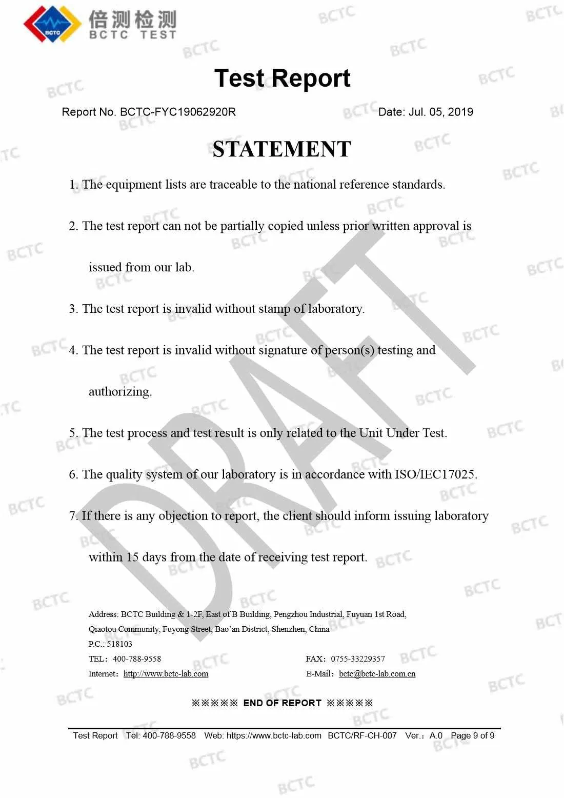 Tri-Oxy COMPLETE ROHS Test Report Page 9