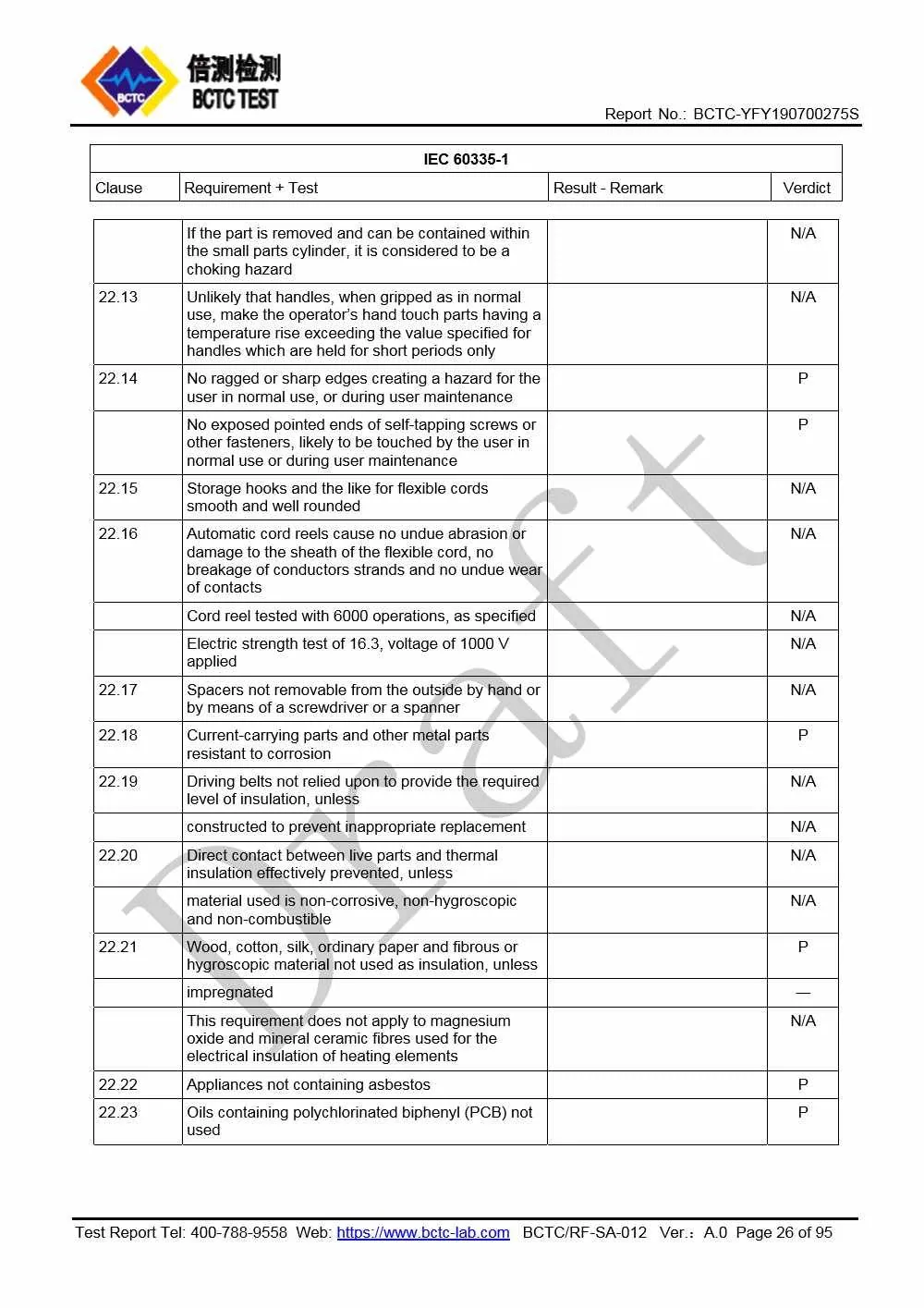 Tri-Oxy COMPLETE LVD Test Report Page 26