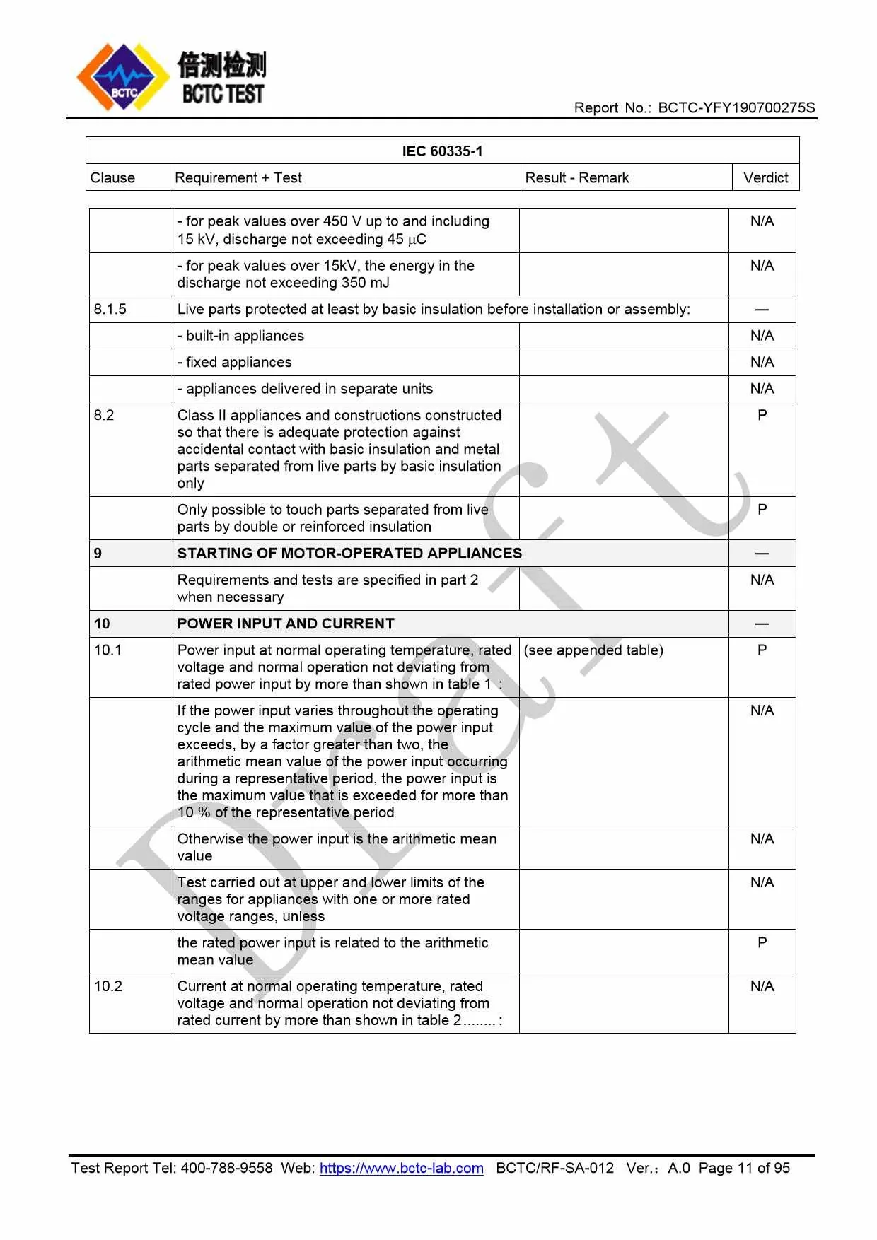 Tri-Oxy COMPLETE LVD Test Report Page 11
