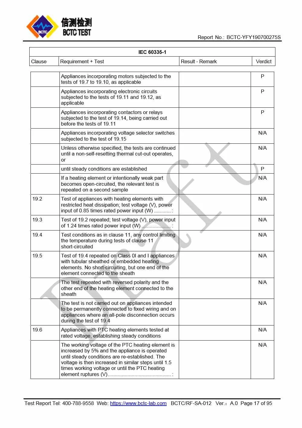 Tri-Oxy COMPLETE LVD Test Report Page 17