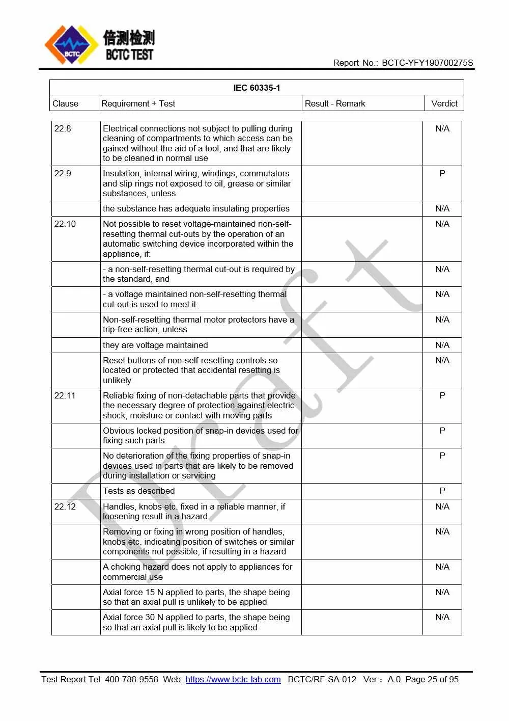Tri-Oxy COMPLETE LVD Test Report Page 25
