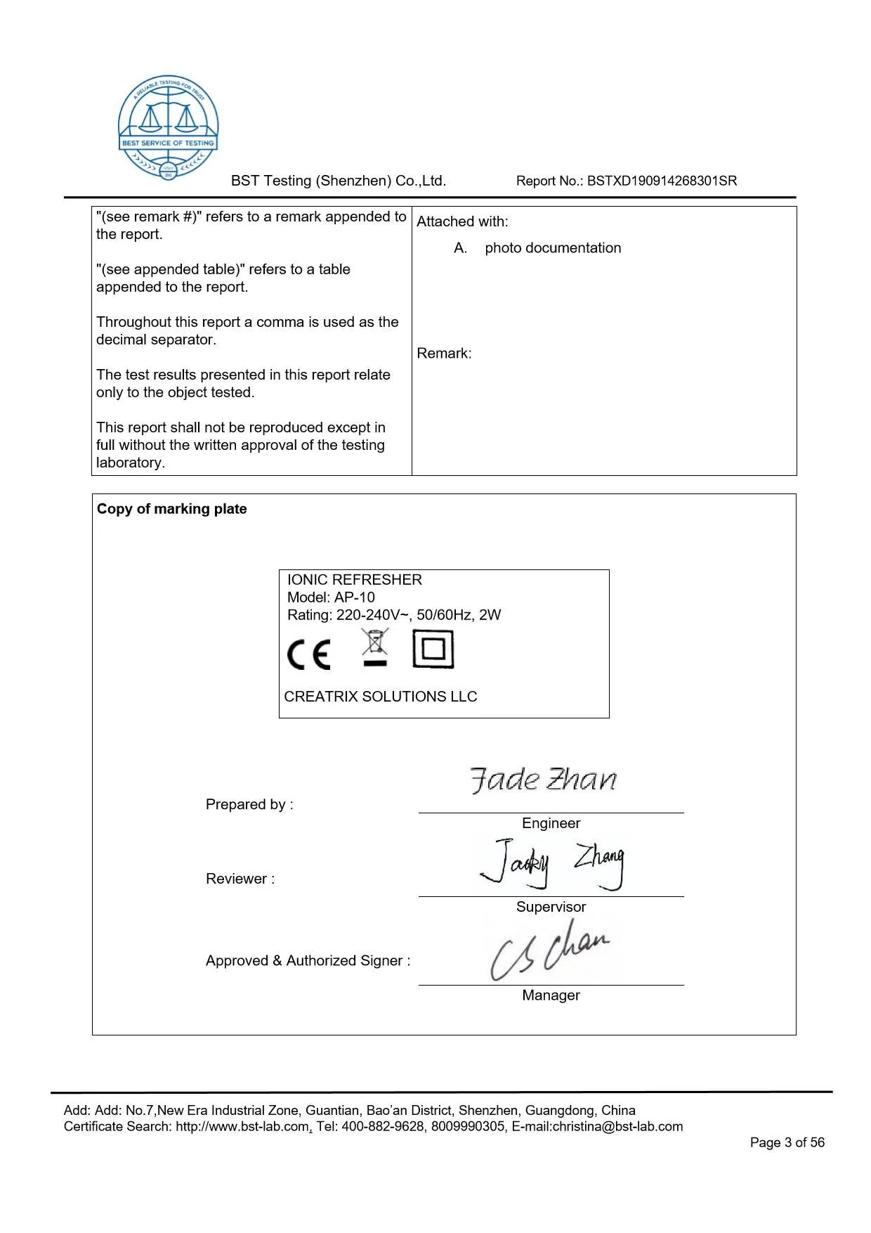Ionic Refresher CD LVD Report Page 3