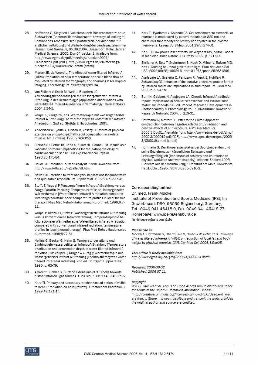 Bicycle, NIR, and Weight Loss Study Page 11