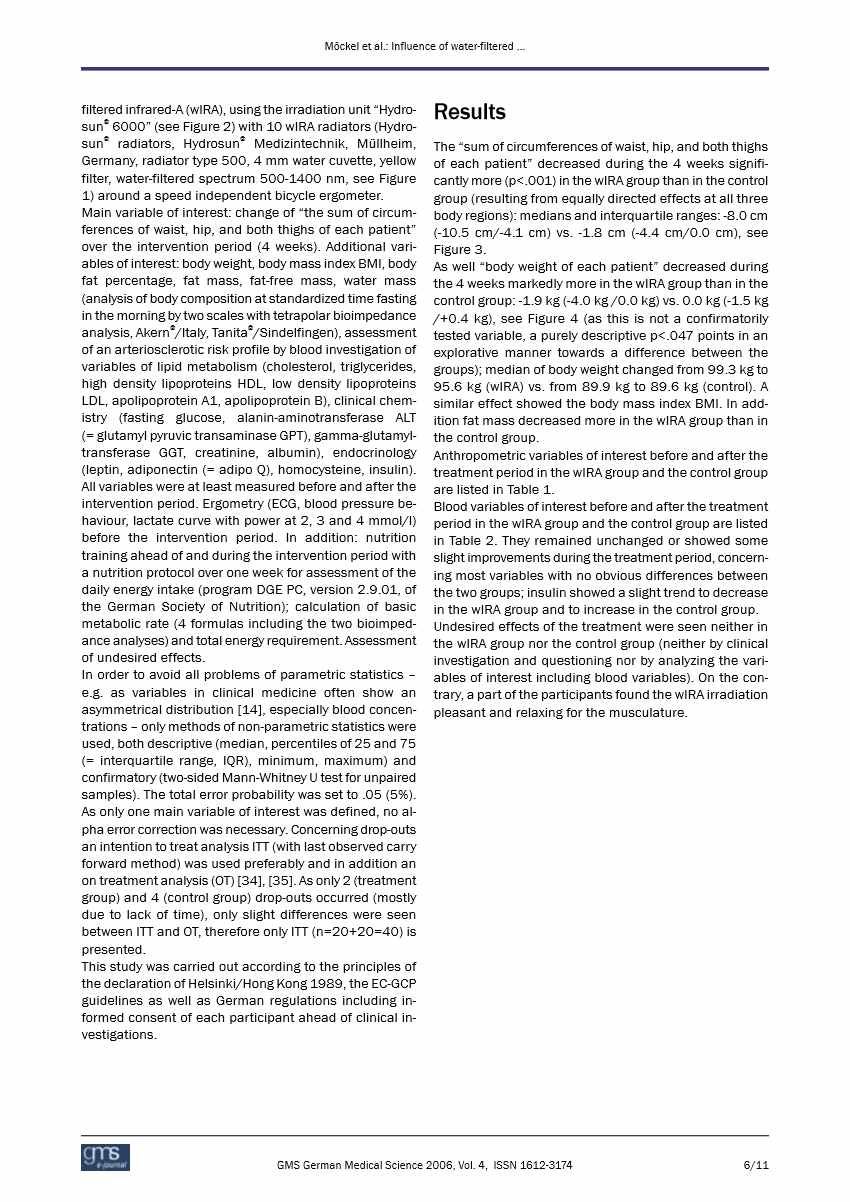 Bicycle, NIR, and Weight Loss Study Page 6