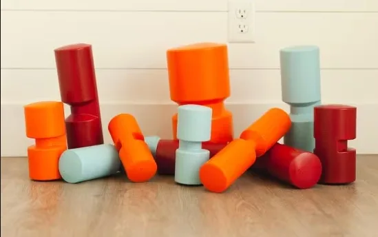 Different foam rollers grouped together
