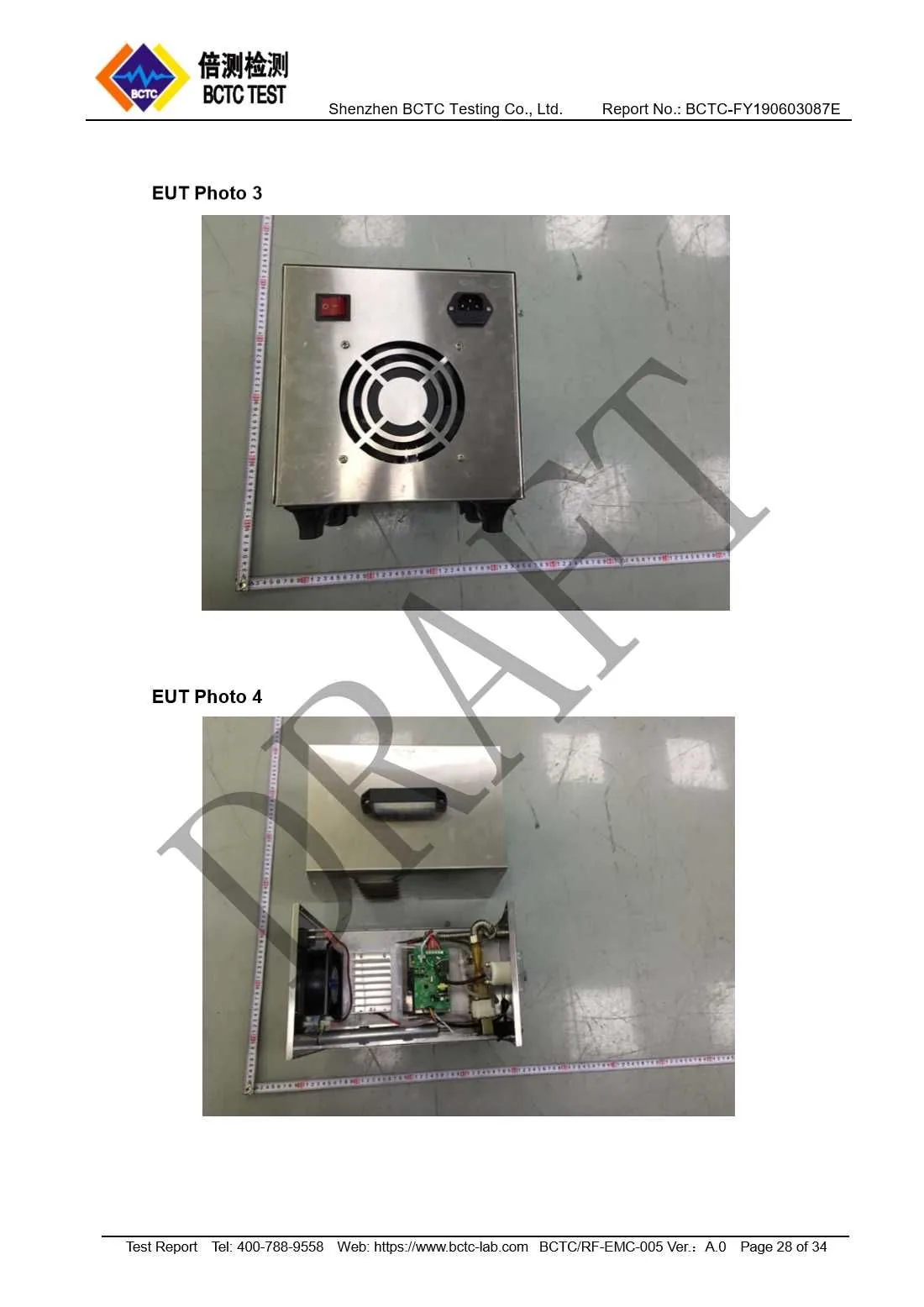 Tri-Oxy COMPLETE EMC Test Report Page 28